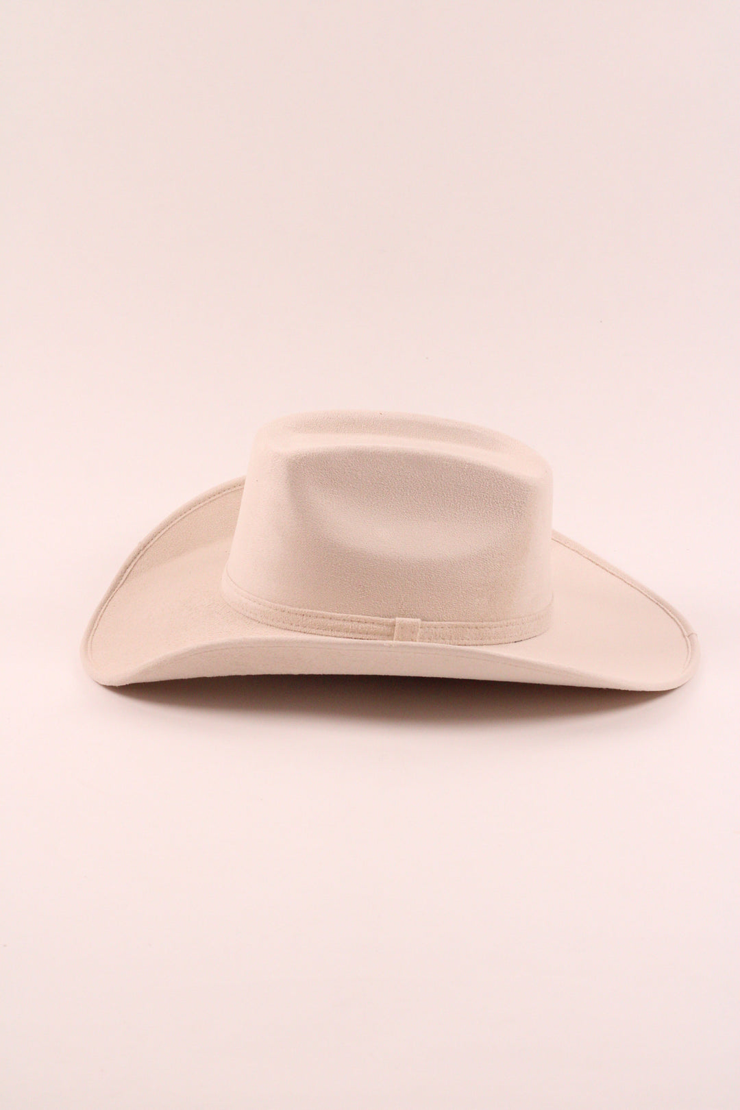 Brick Top Vegan Suede Cowboy Hat Classic - Ivory