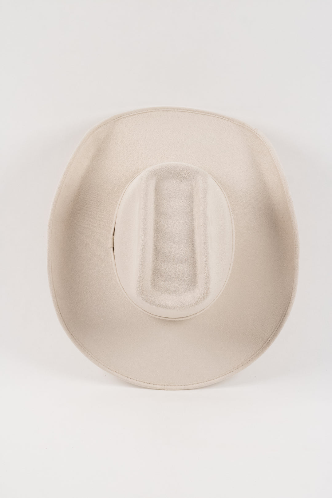 Brick Top Vegan Suede Cowboy Hat Classic - Ivory