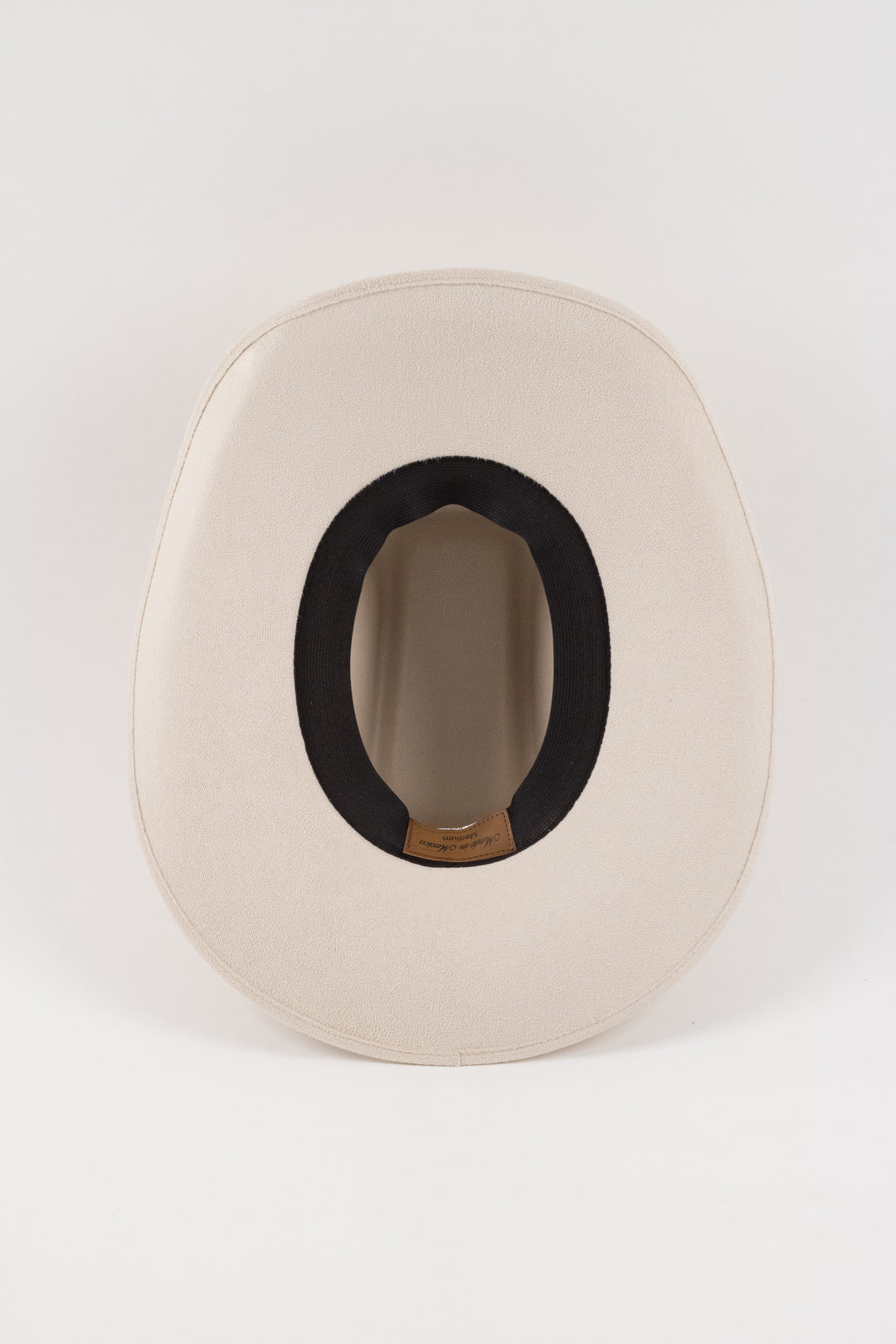 Brick Top Vegan Suede Cowboy Hat Classic - Ivory