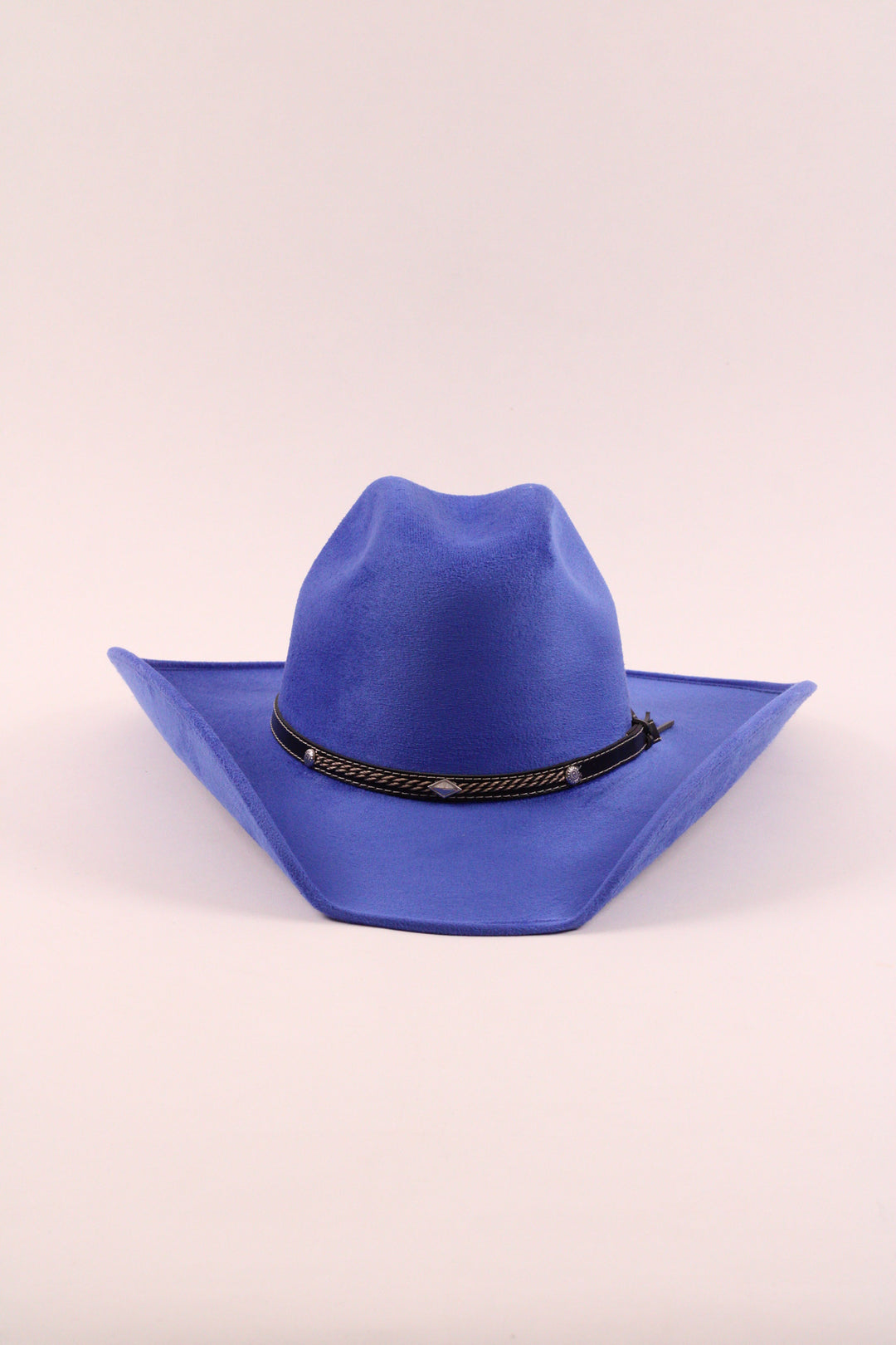 Austin Vegan Suede Cowboy Hat- Royal Blue