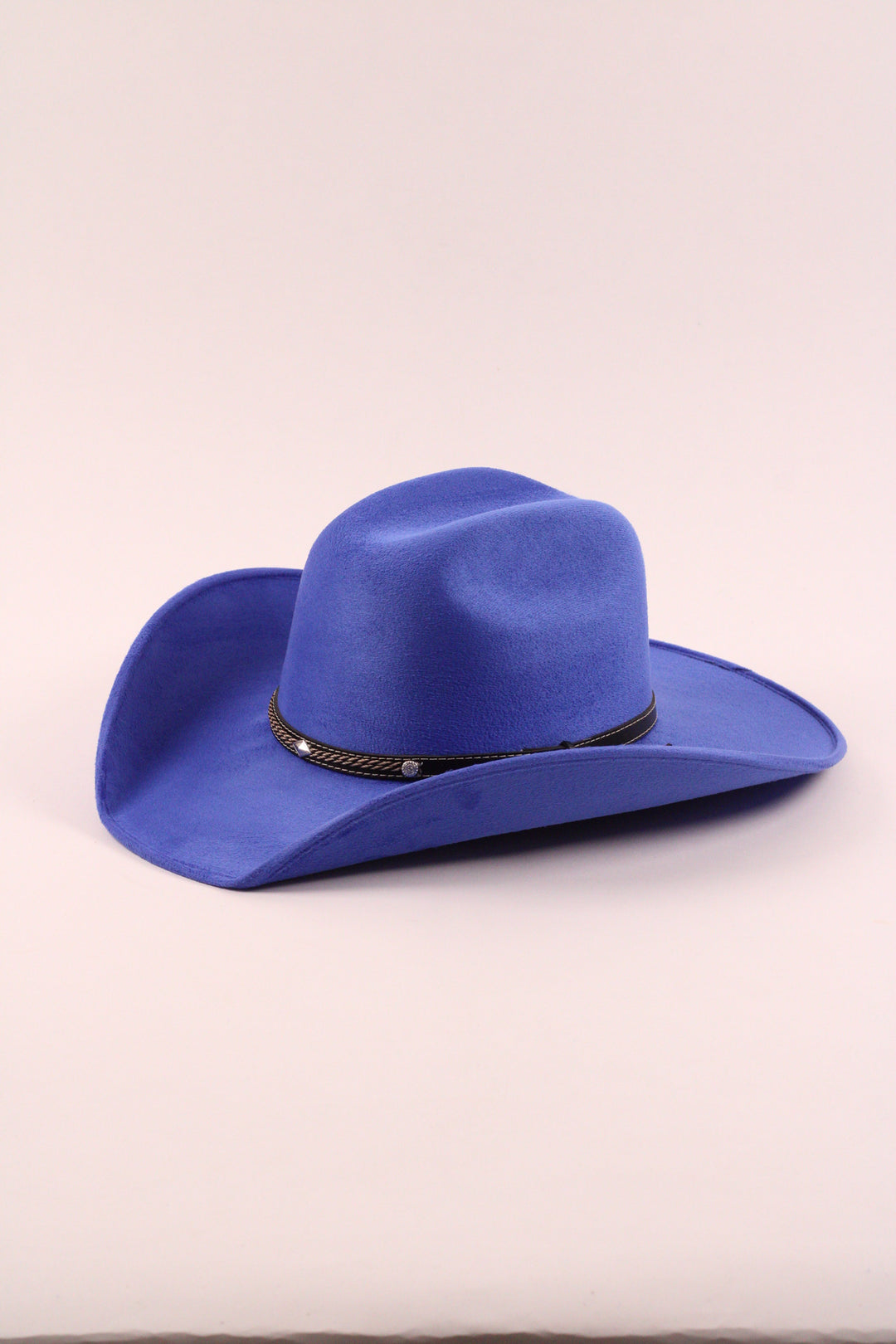 Austin Vegan Suede Cowboy Hat- Royal Blue