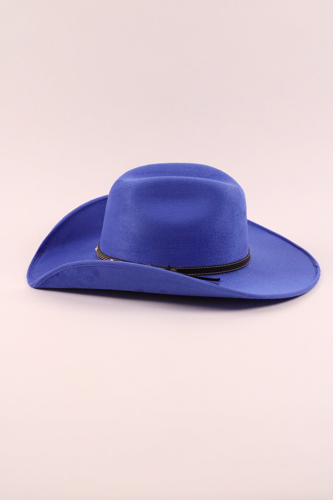 Austin Vegan Suede Cowboy Hat- Royal Blue