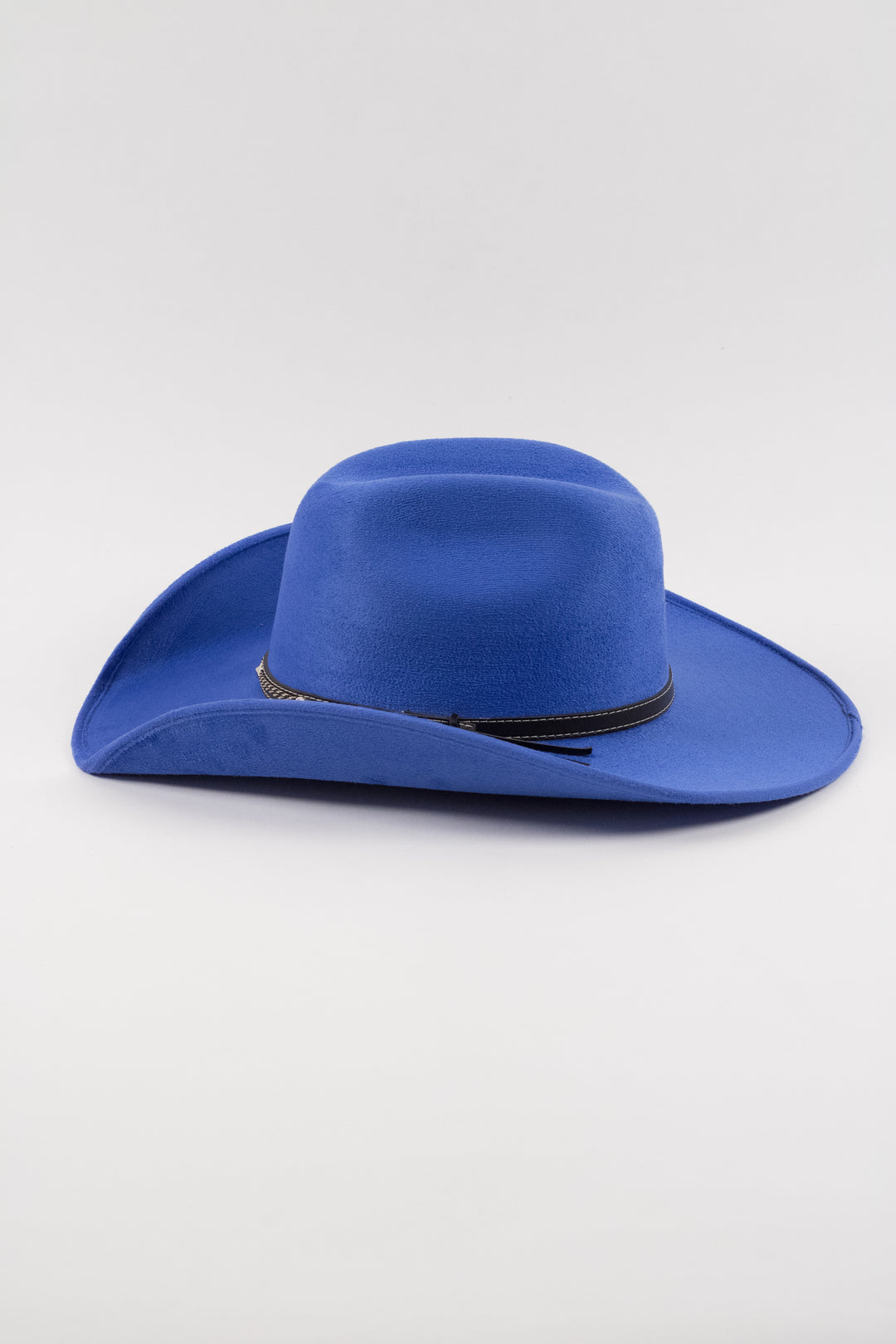 Austin Vegan Suede Cowboy Hat- Royal Blue