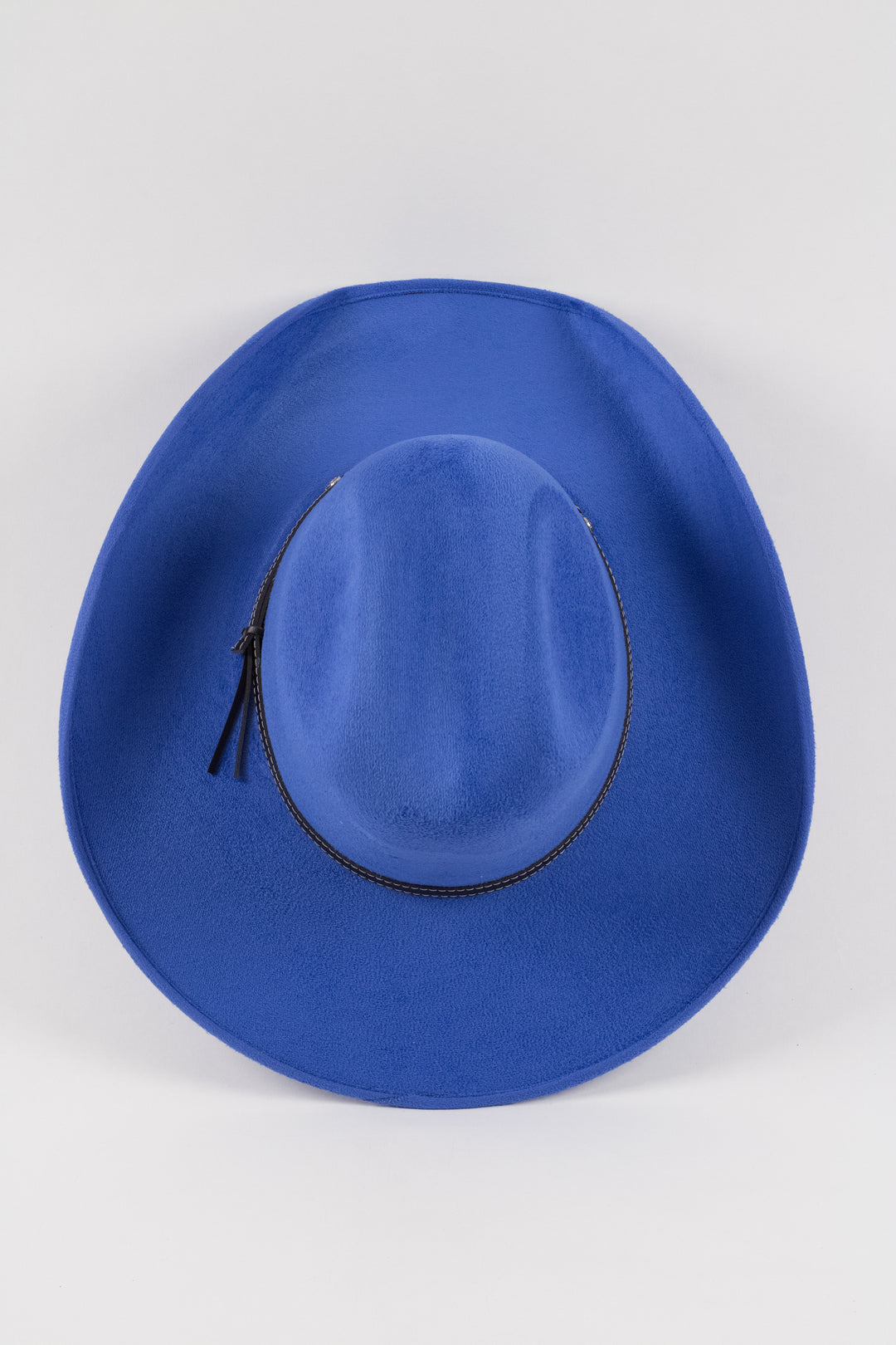 Austin Vegan Suede Cowboy Hat- Royal Blue