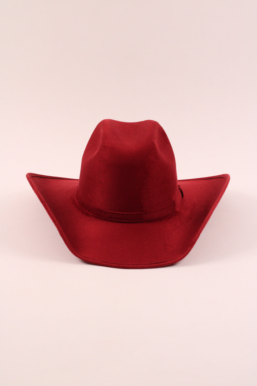Austin Vegan Suede Cowboy Hat Classic - Burgundy