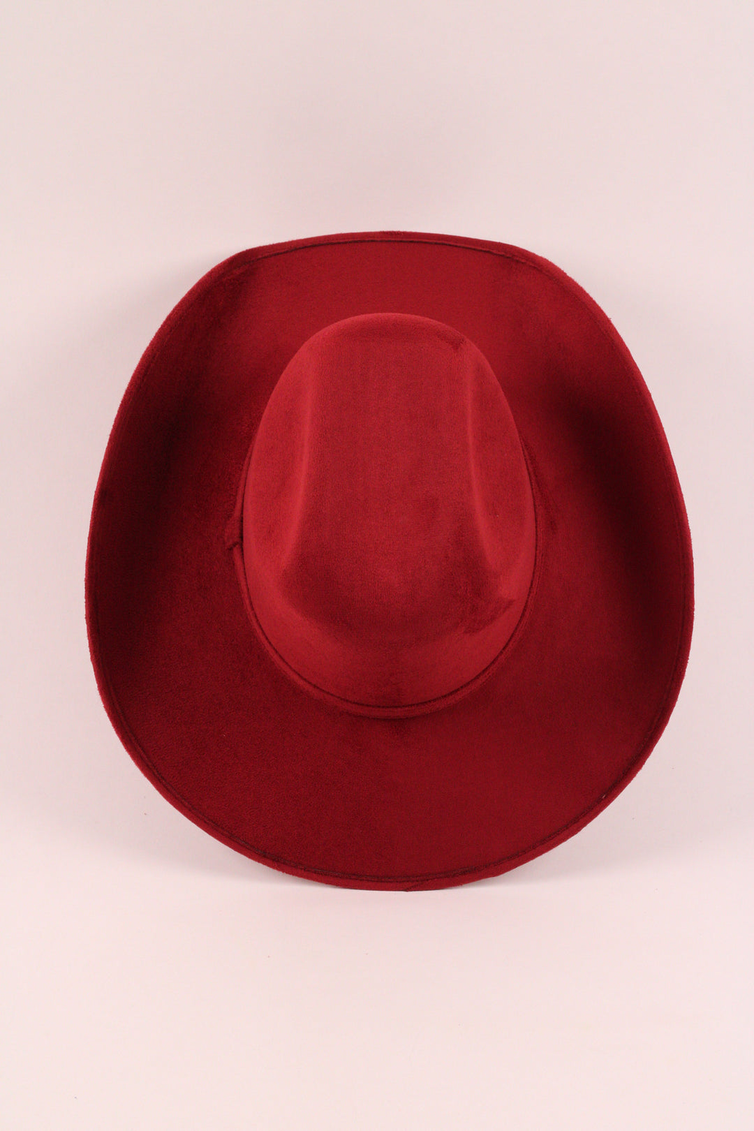 Austin Vegan Suede Cowboy Hat Classic - Burgundy