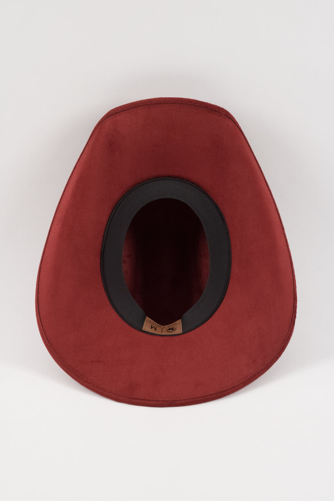 Austin Vegan Suede Cowboy Hat Classic - Burgundy