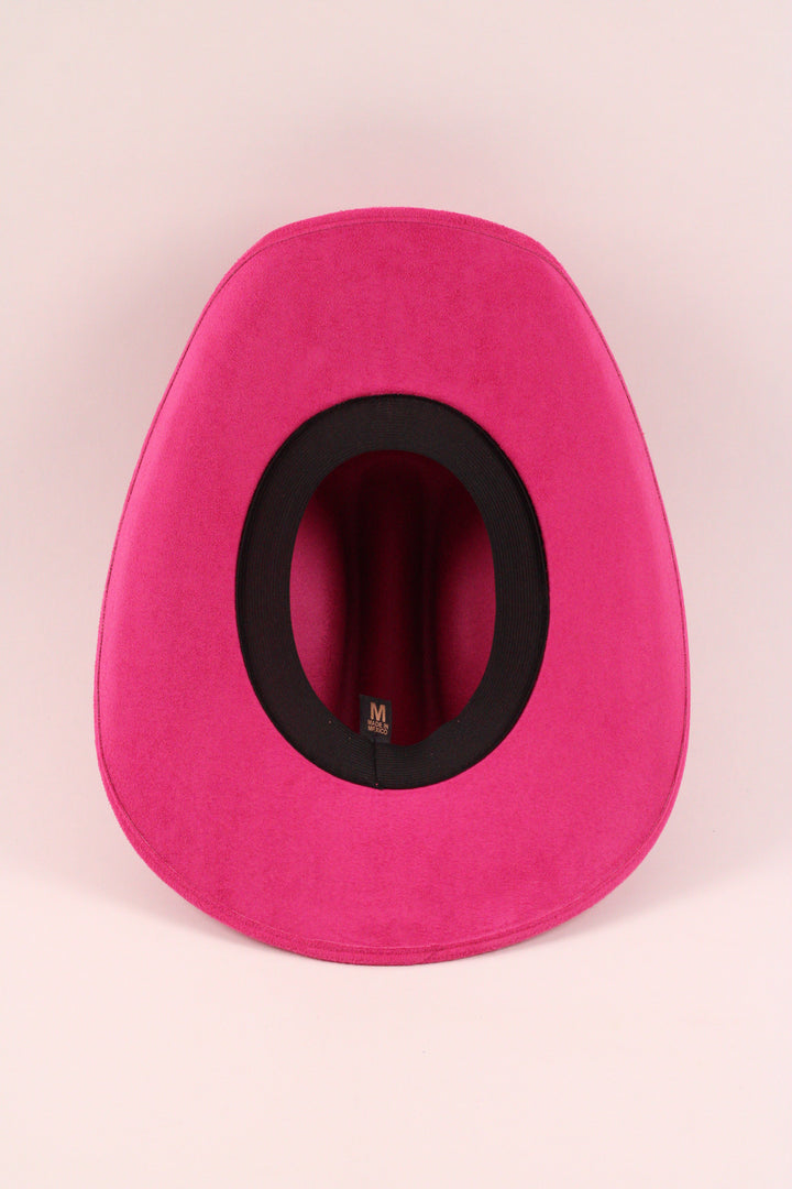 Texana Vegan Suede Cowboy Hat Classic - Magenta