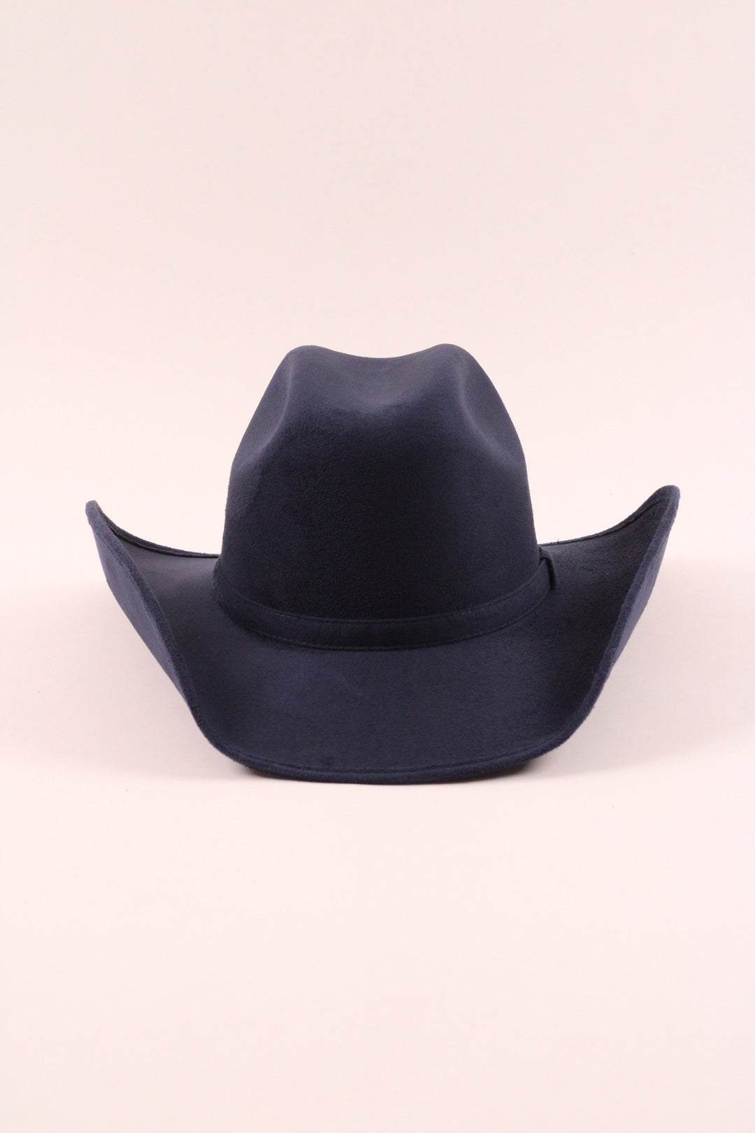 Austin Vegan Suede Cowboy Hat Classic - Navy
