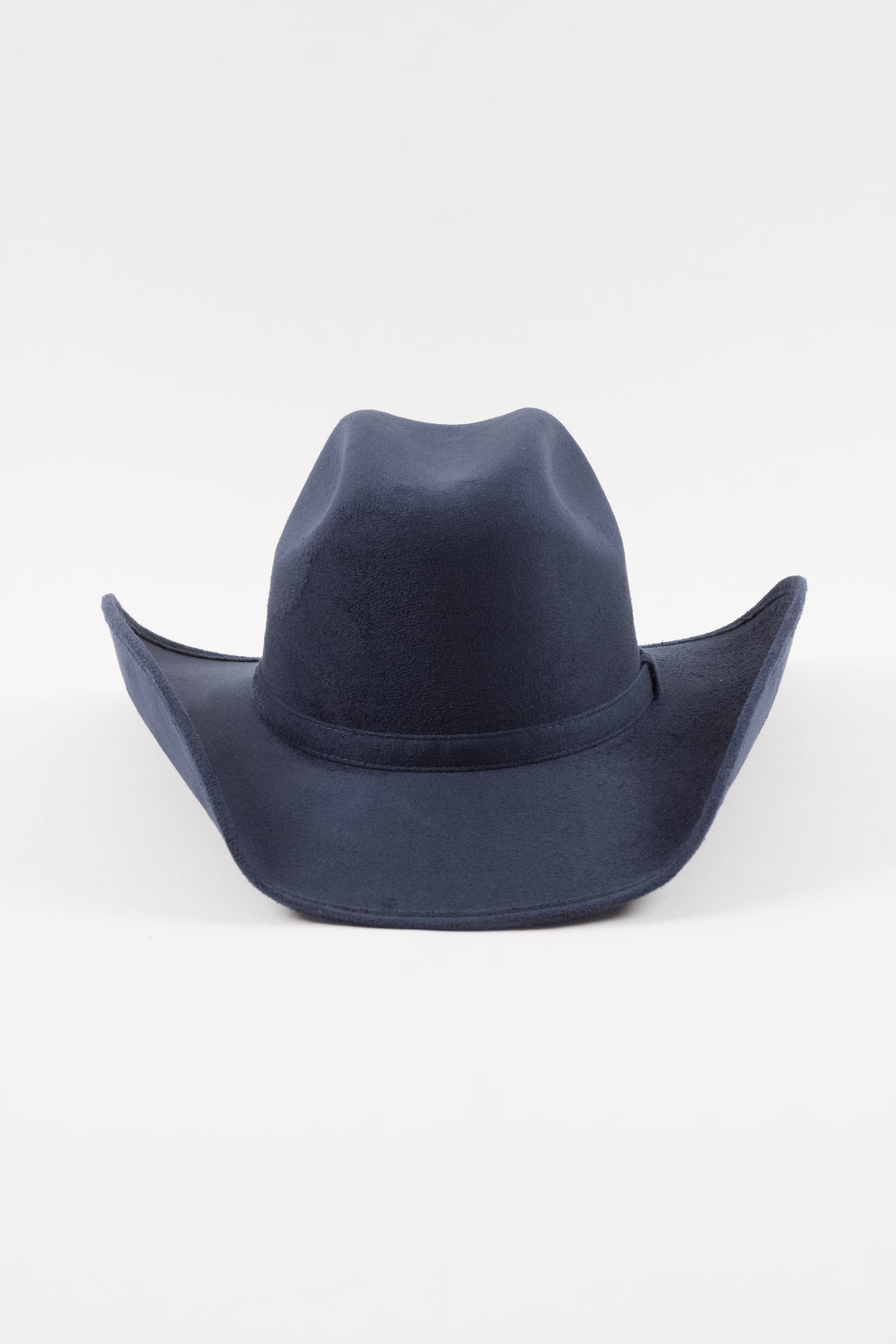 Austin Vegan Suede Cowboy Hat Classic - Navy
