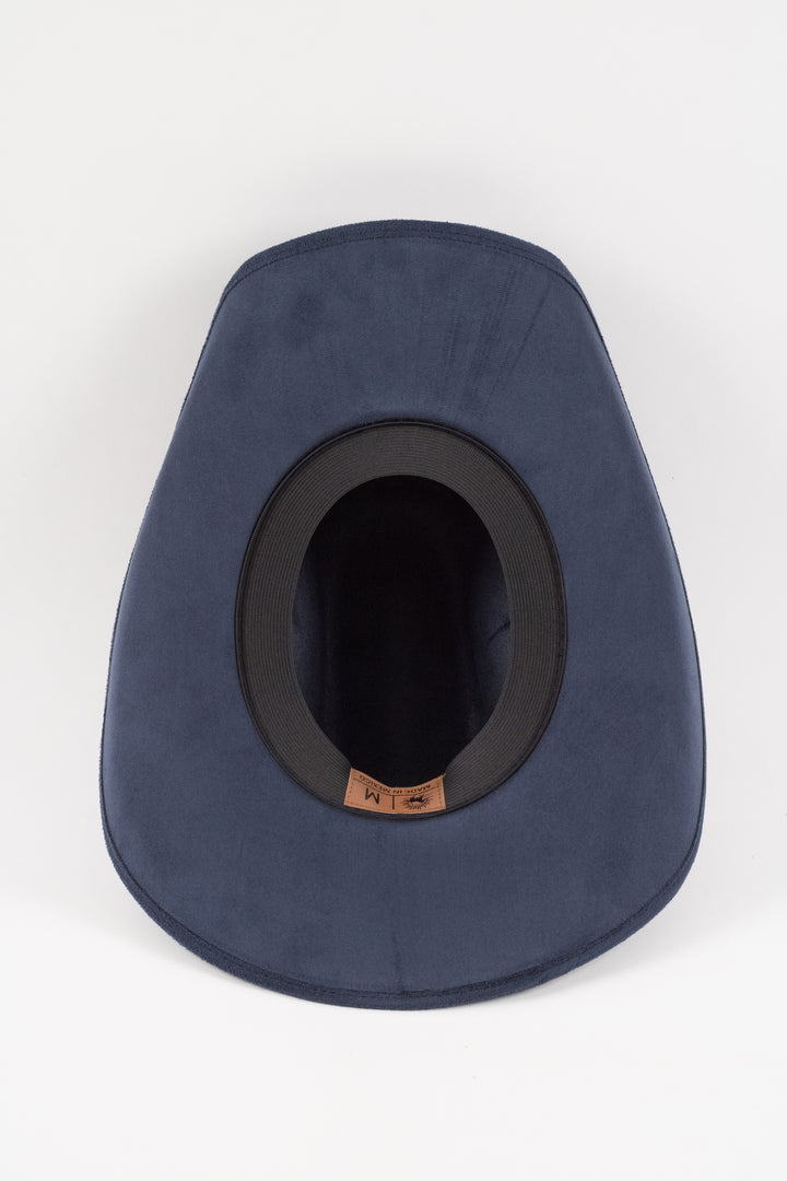 Austin Vegan Suede Cowboy Hat Classic - Navy