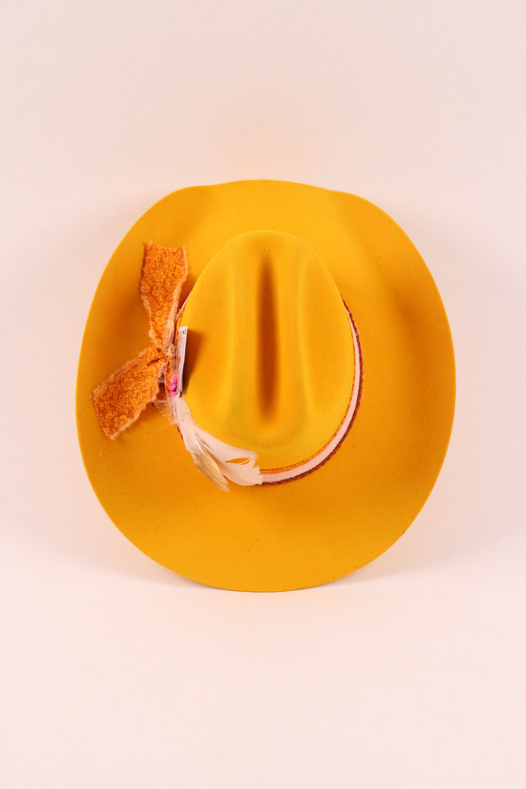 The Wildflower - Wren Merino Wool Western Hat - Yellow