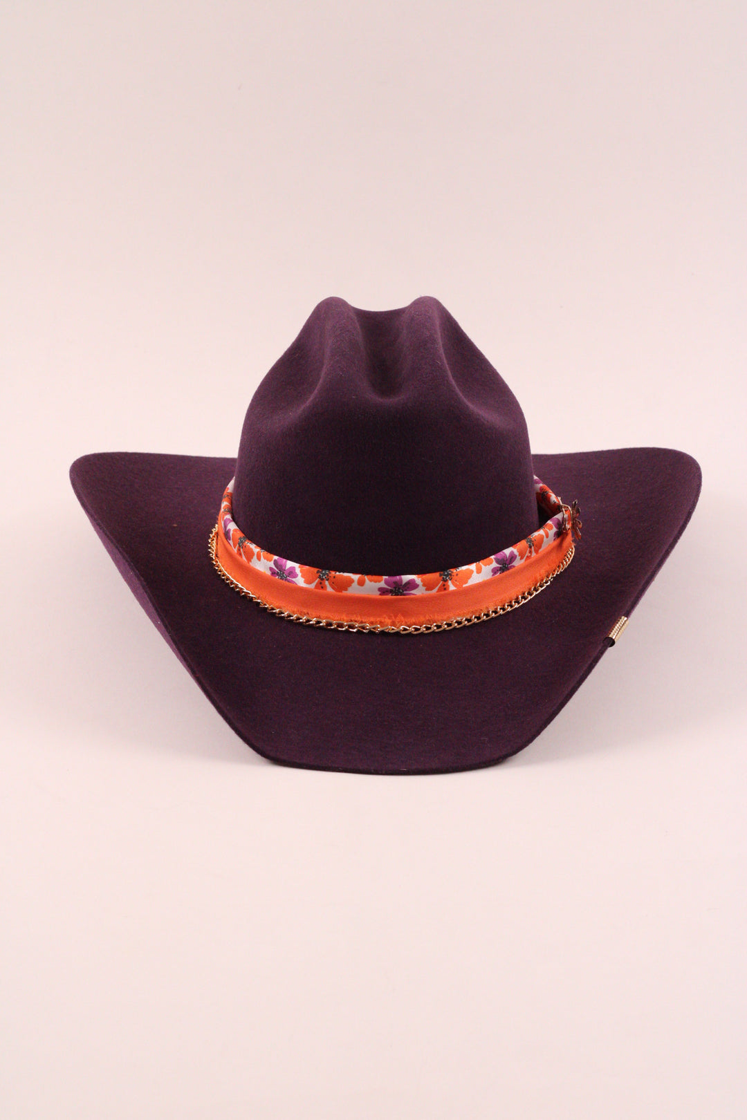 The Daisy- Wren Merino Wool Western Hat - Purple