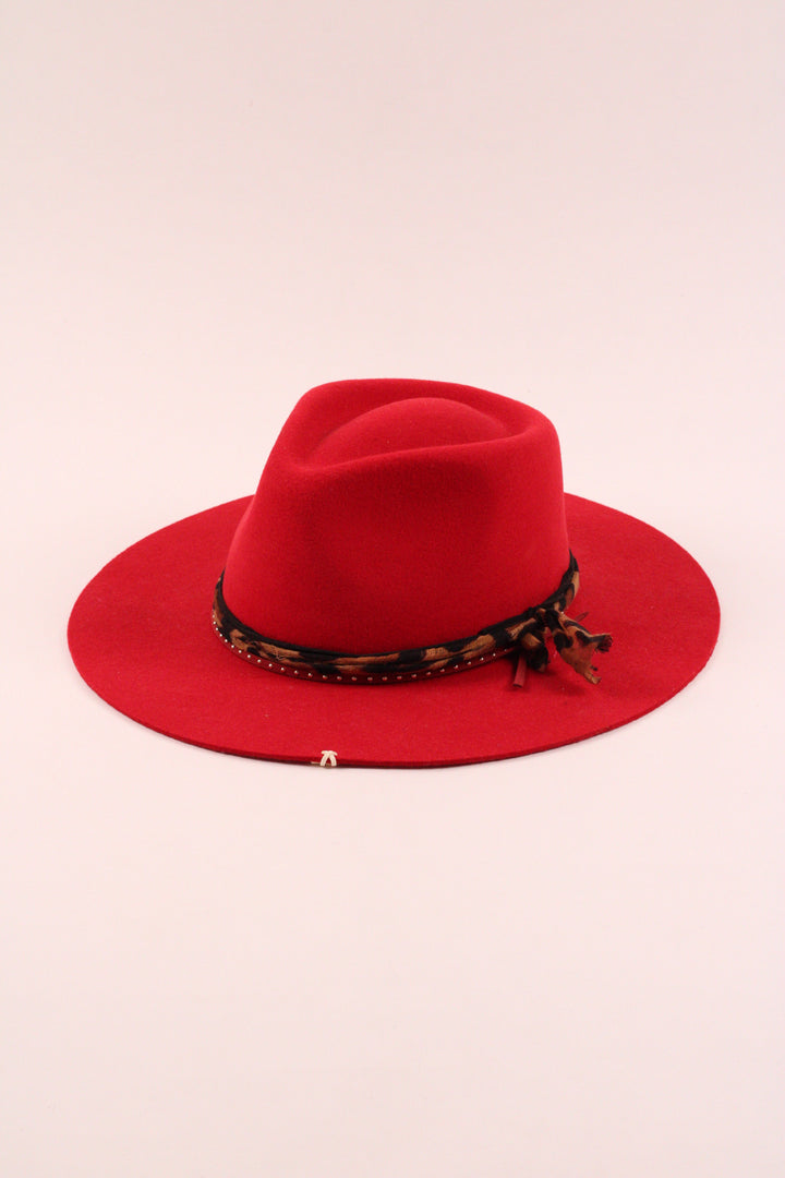 The Romie Rancher - Wool Felt - Red