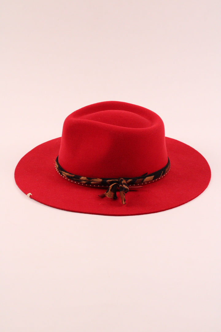 The Romie Rancher - Wool Felt - Red