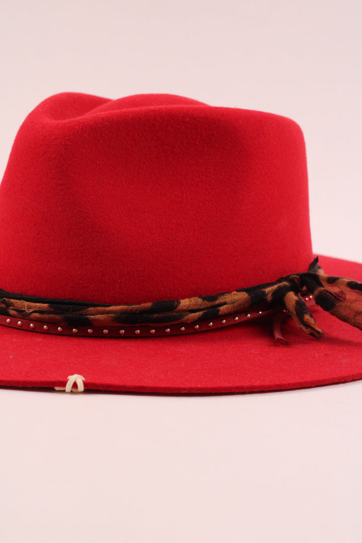 The Romie Rancher - Wool Felt - Red
