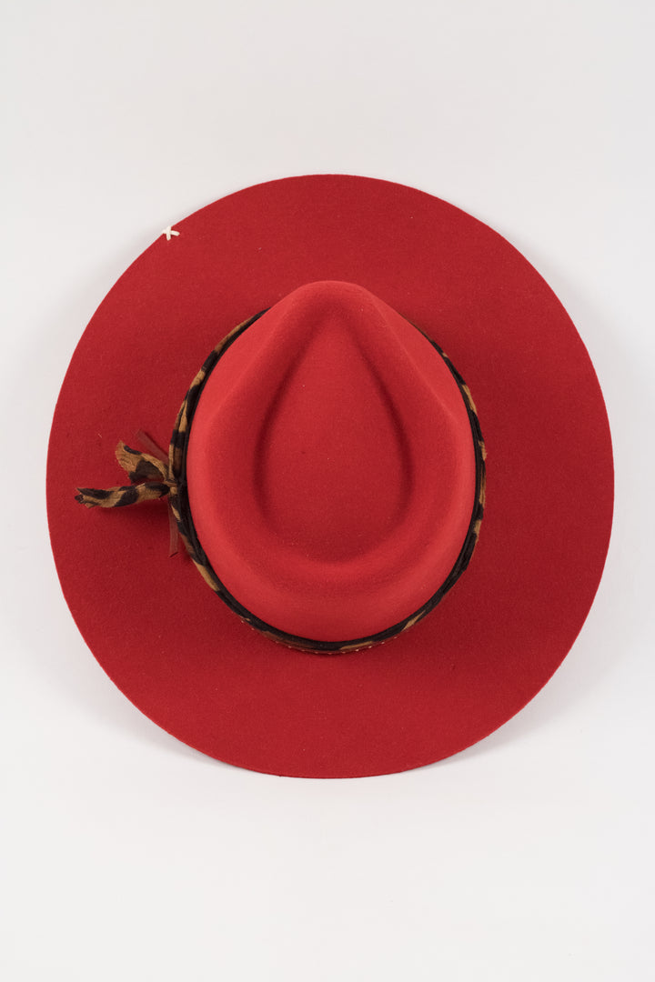 The Romie Rancher - Wool Felt - Red