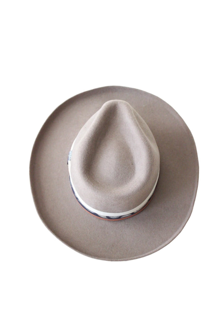 The Gypsy Wool Felt Pencil Brim - Taupe