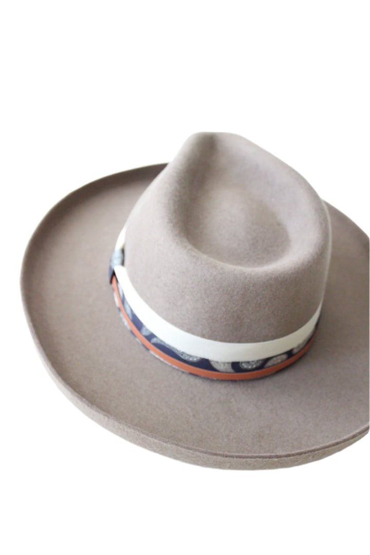 The Gypsy Wool Felt Pencil Brim - Taupe