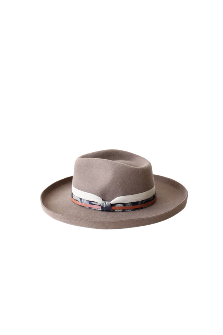 The Gypsy Wool Felt Pencil Brim - Taupe