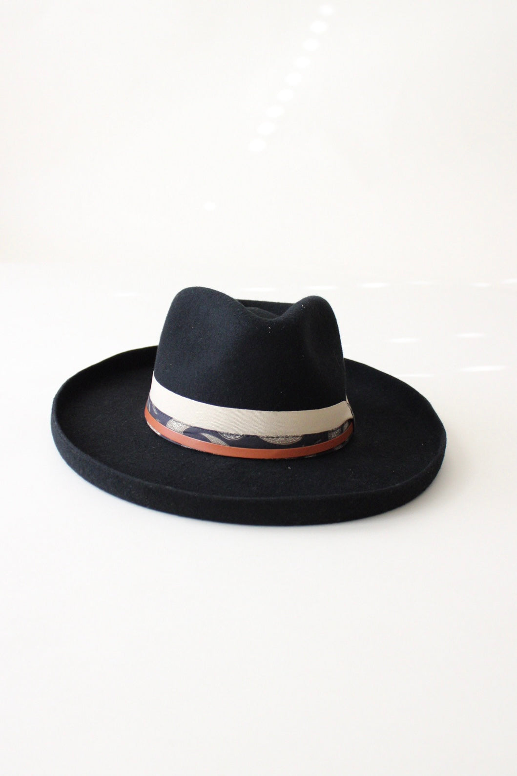 The Gypsy Wool Felt Pencil Brim - Black