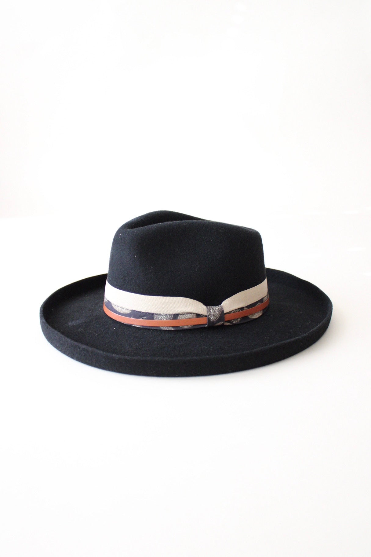 The Gypsy Wool Felt Pencil Brim - Black