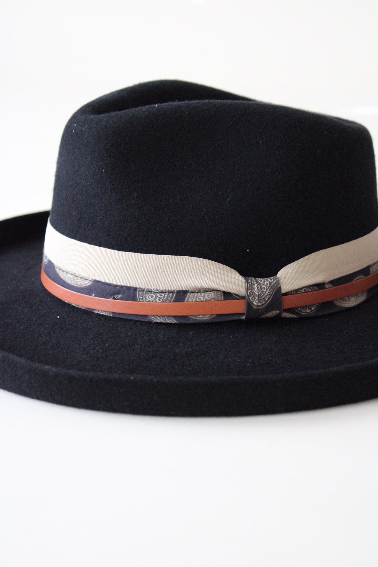 The Gypsy Wool Felt Pencil Brim - Black