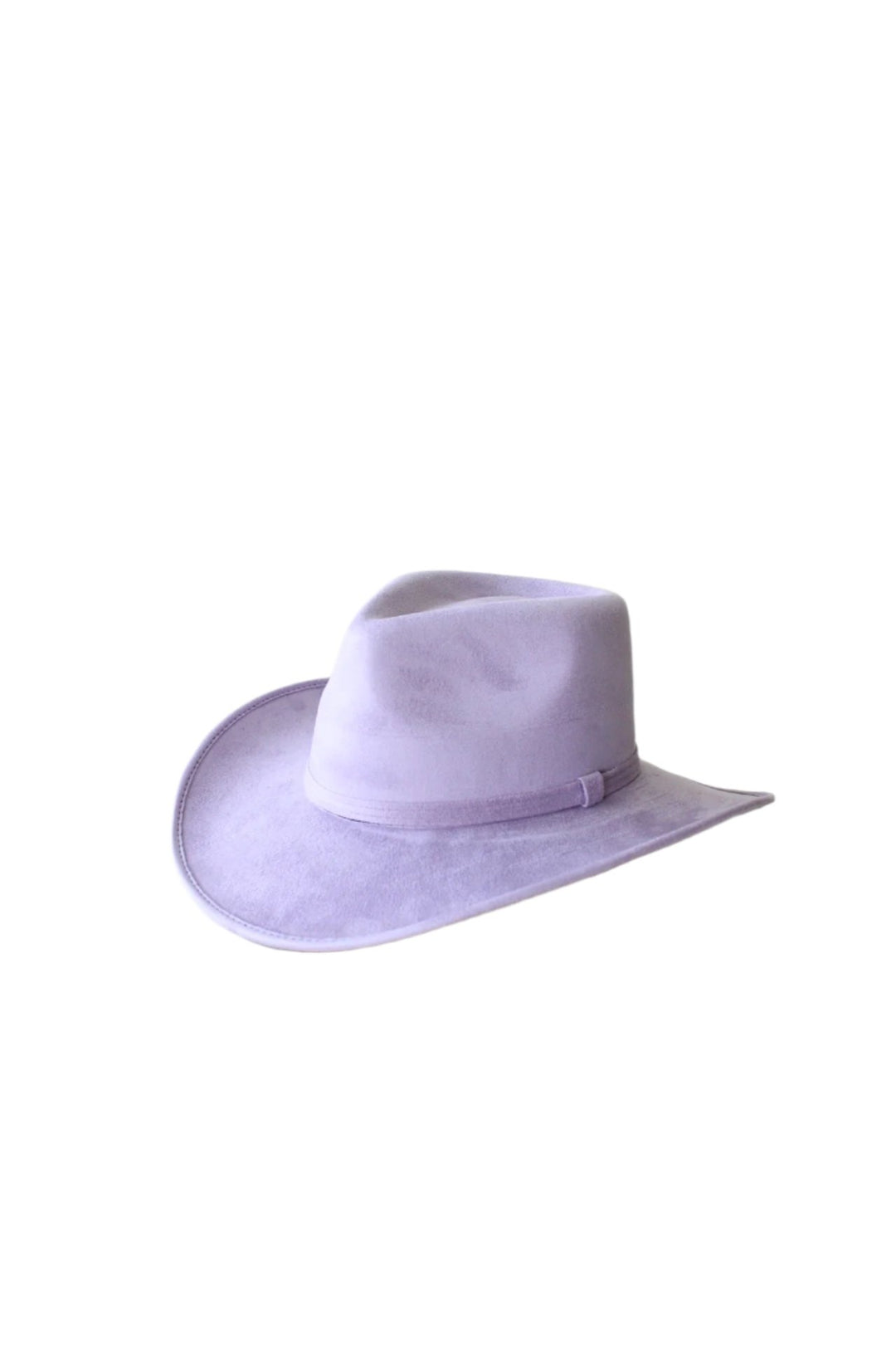 Amarillo Vegan Suede Cowboy Rancher Hat- Lavender
