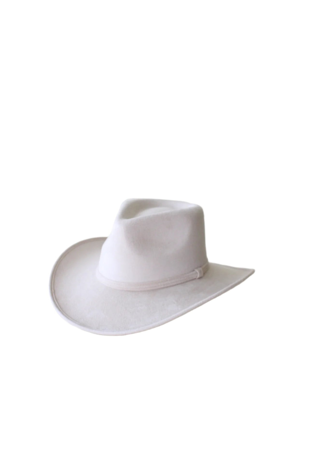 Amarillo Vegan Suede Cowboy Rancher Hat- Ivory