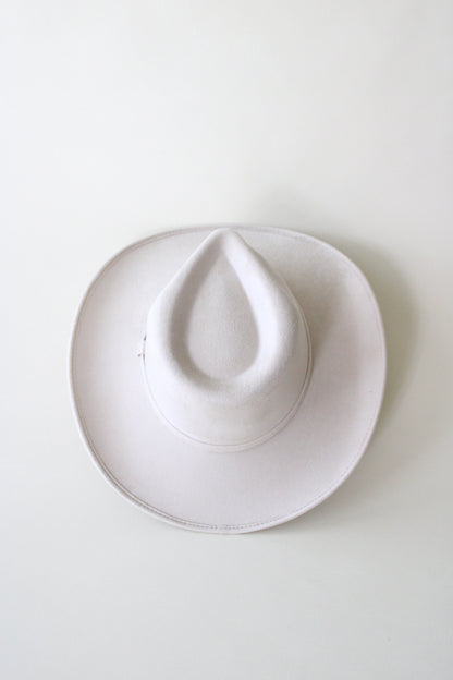 Amarillo Vegan Suede Cowboy Rancher Hat- Ivory