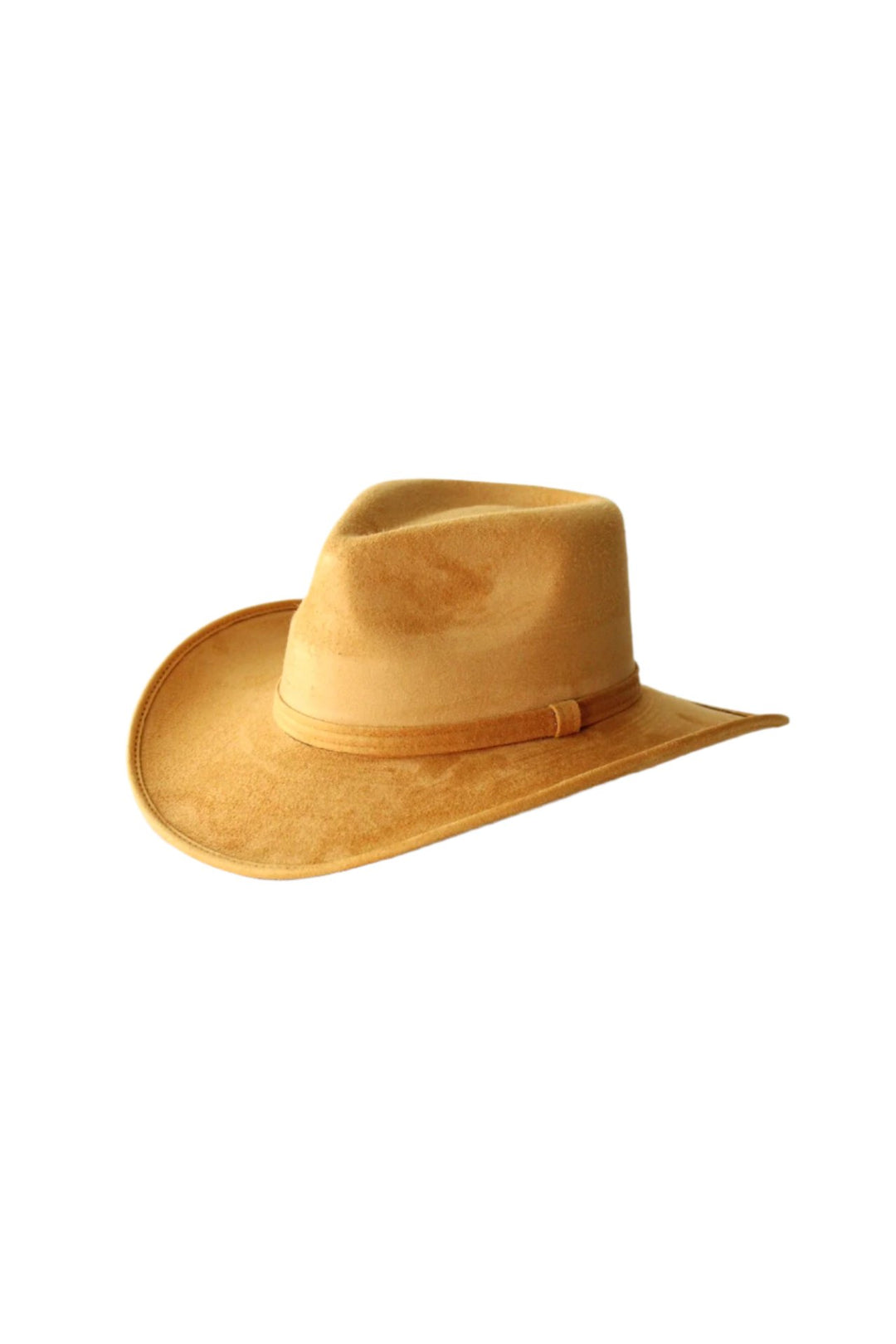 Amarillo Vegan Suede Cowboy Rancher Hat- Mustard