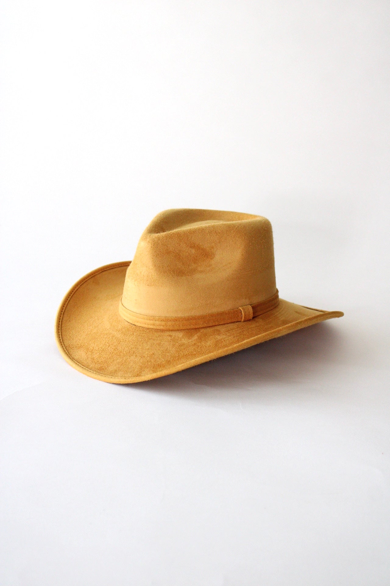 Amarillo Vegan Suede Cowboy Rancher Hat- Mustard