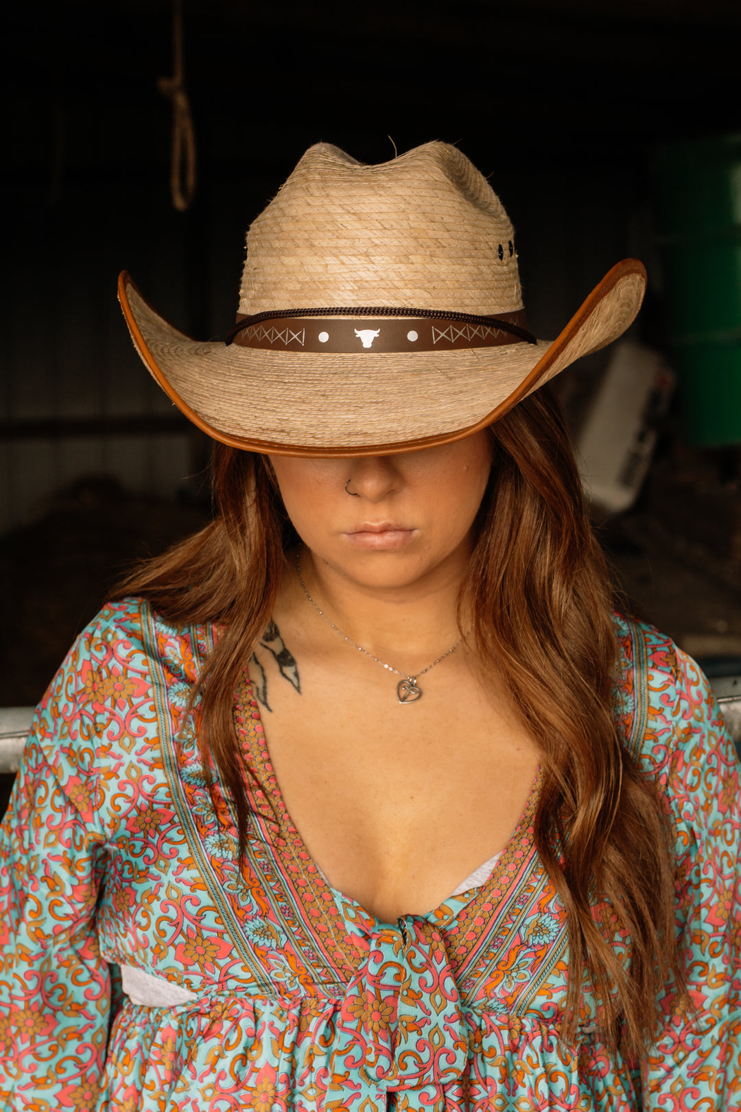 Red Rock Palm Leaf Cowboy Hat - Tan