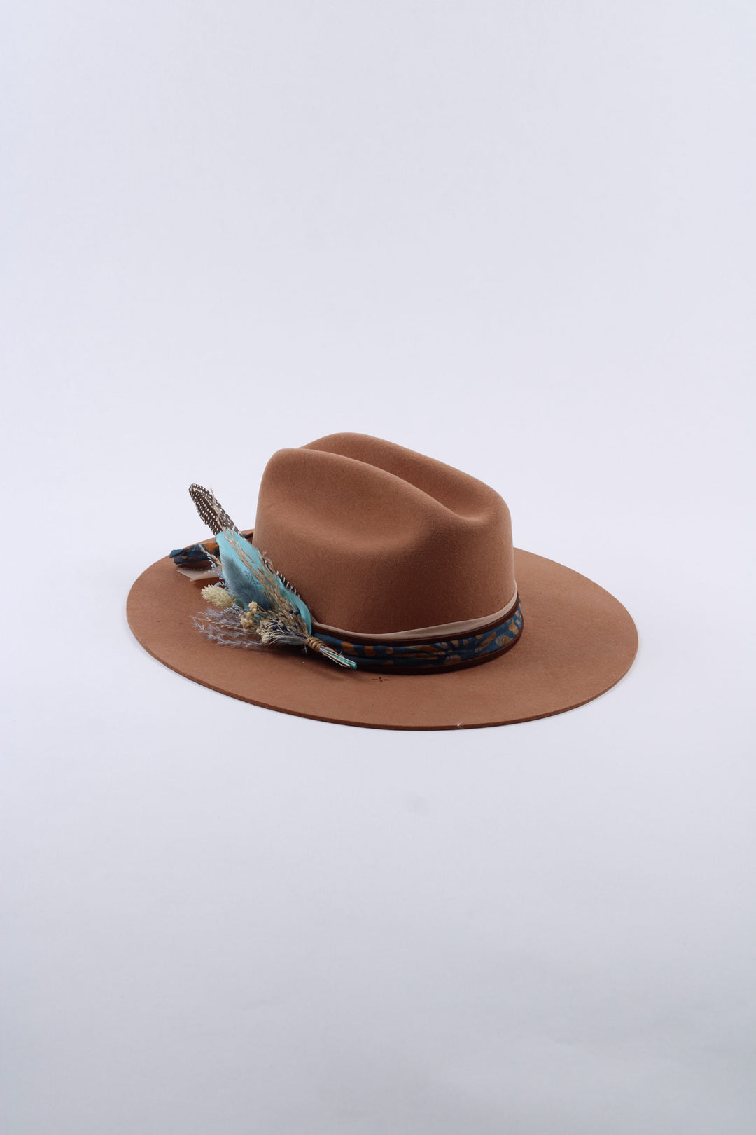 The Sienna Cattlemen Wool Flat Brim - Tan Custom