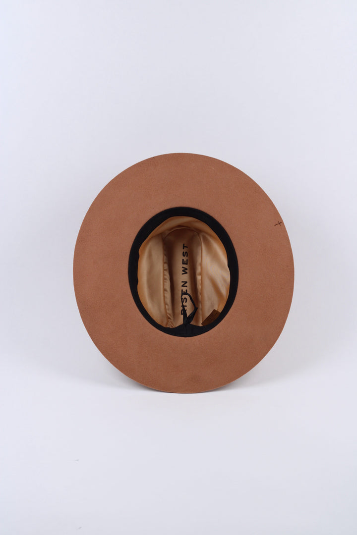 The Sienna Cattlemen Wool Flat Brim - Tan Custom