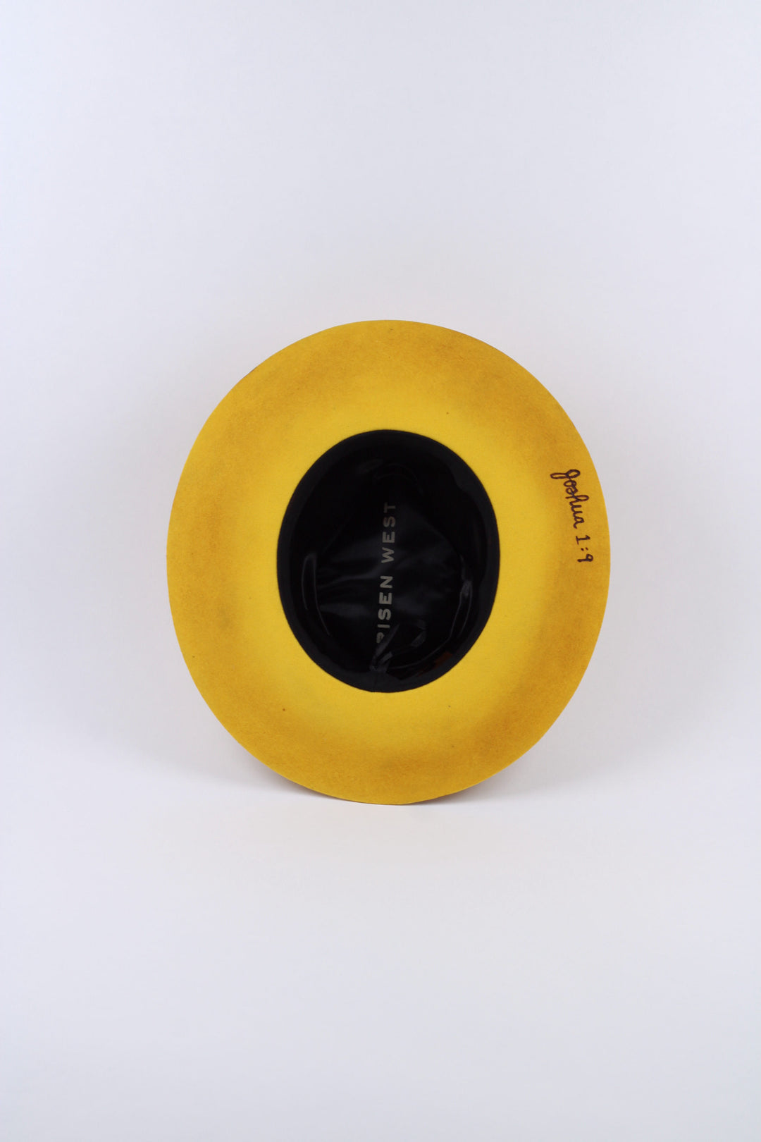 The Lainey Rancher - Wool Felt - Yellow Vintage Distressed
