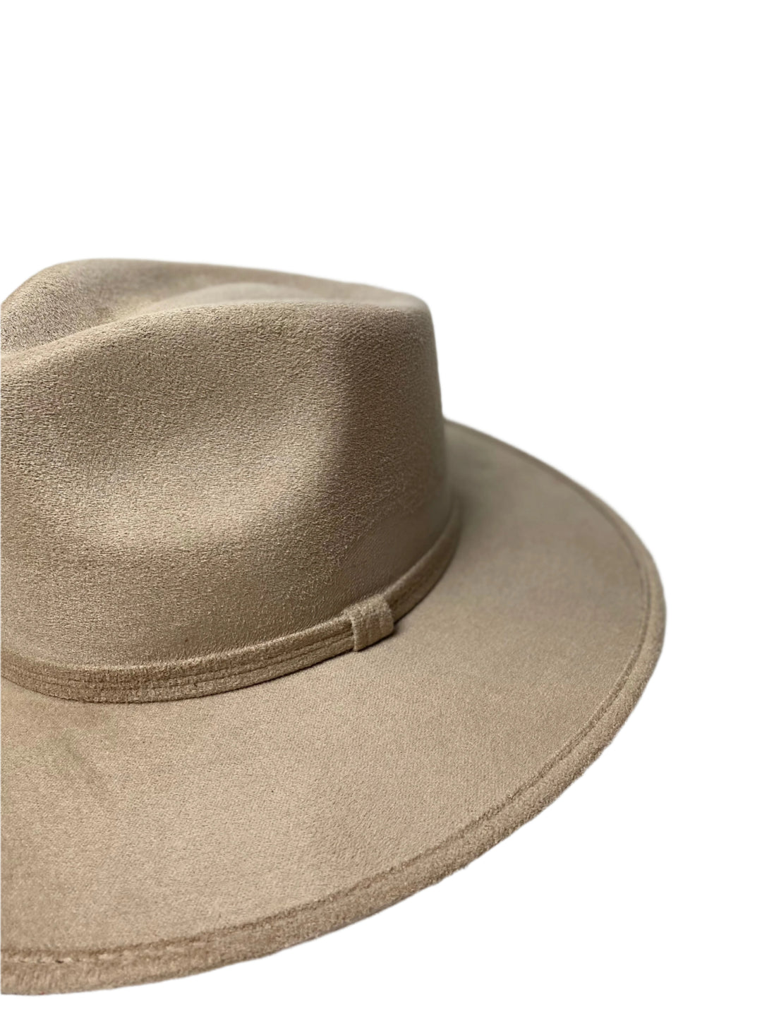 Vegan Suede Teardrop Hat - Sand