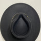 Rory Wool Felt Wide Brim Embroidered Rancher Hat - Black