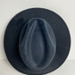 Vegan Suede Western Cowboy Hat- Black