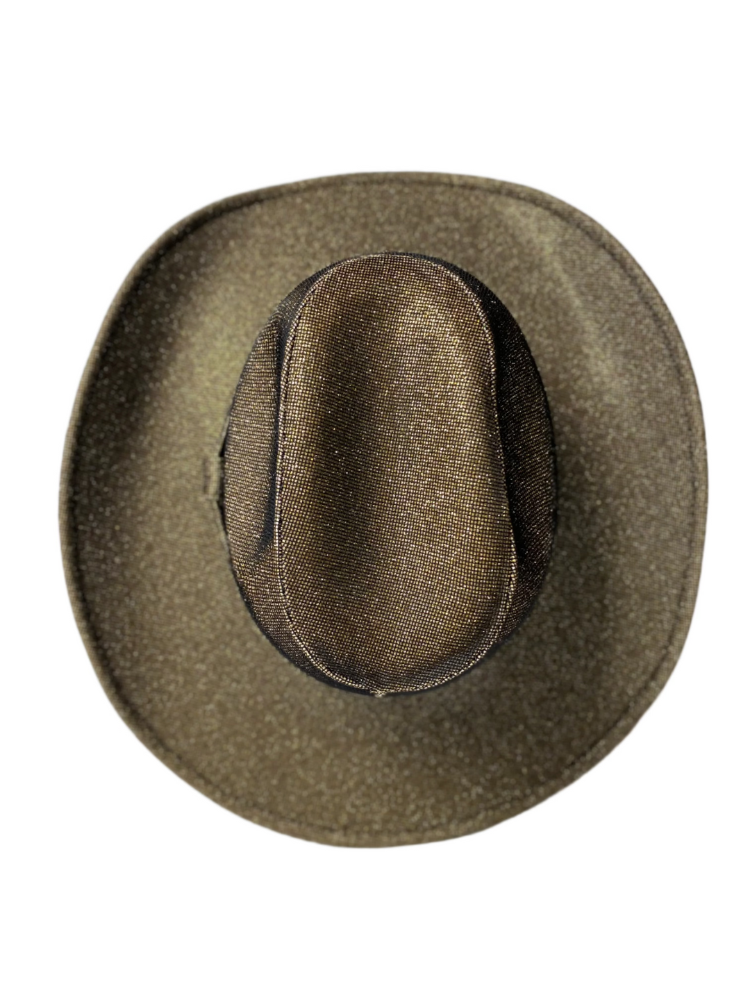 Western Cowboy Glitter Hat- Black + Gold