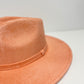 Vegan Suede Rancher Hat - Peach