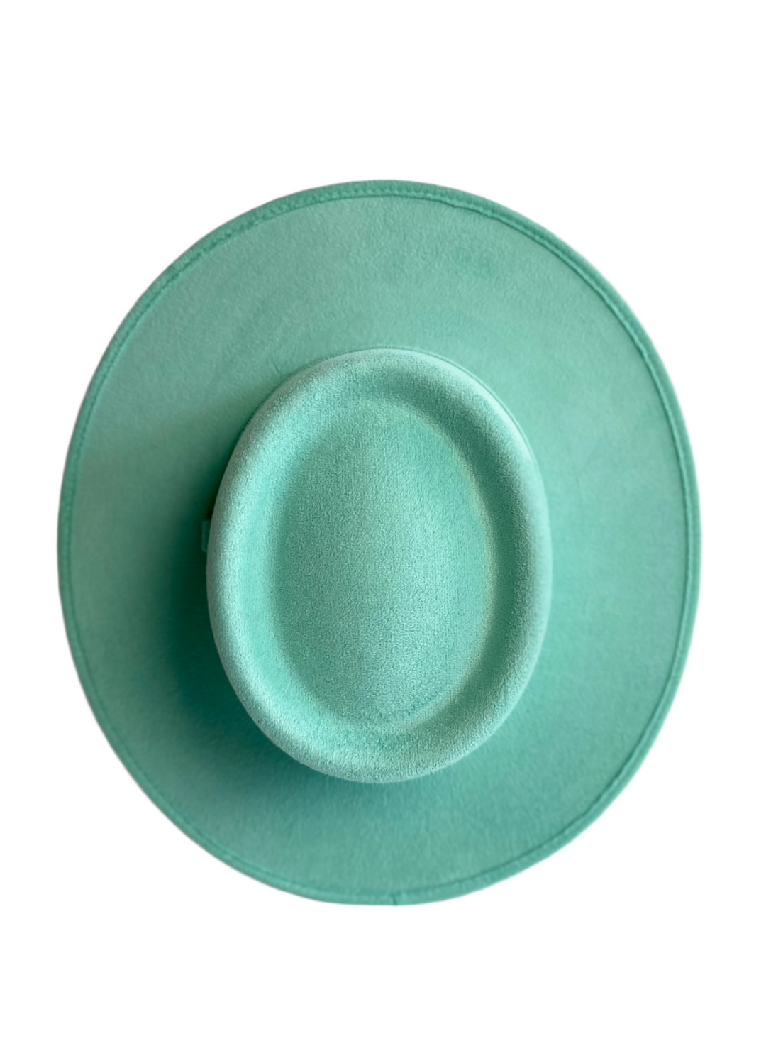 Vegan Suede Gambler Hat- Mint