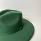 Vegan Suede Rancher Hat- Hunter Green
