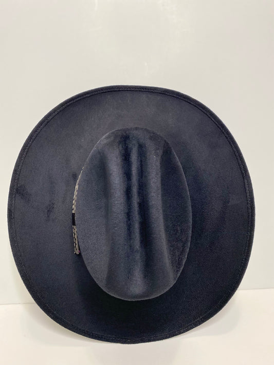 Austin Vegan Suede Cowboy Hat- Black