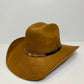 Austin Vegan Suede Cowboy Hat- Caramel
