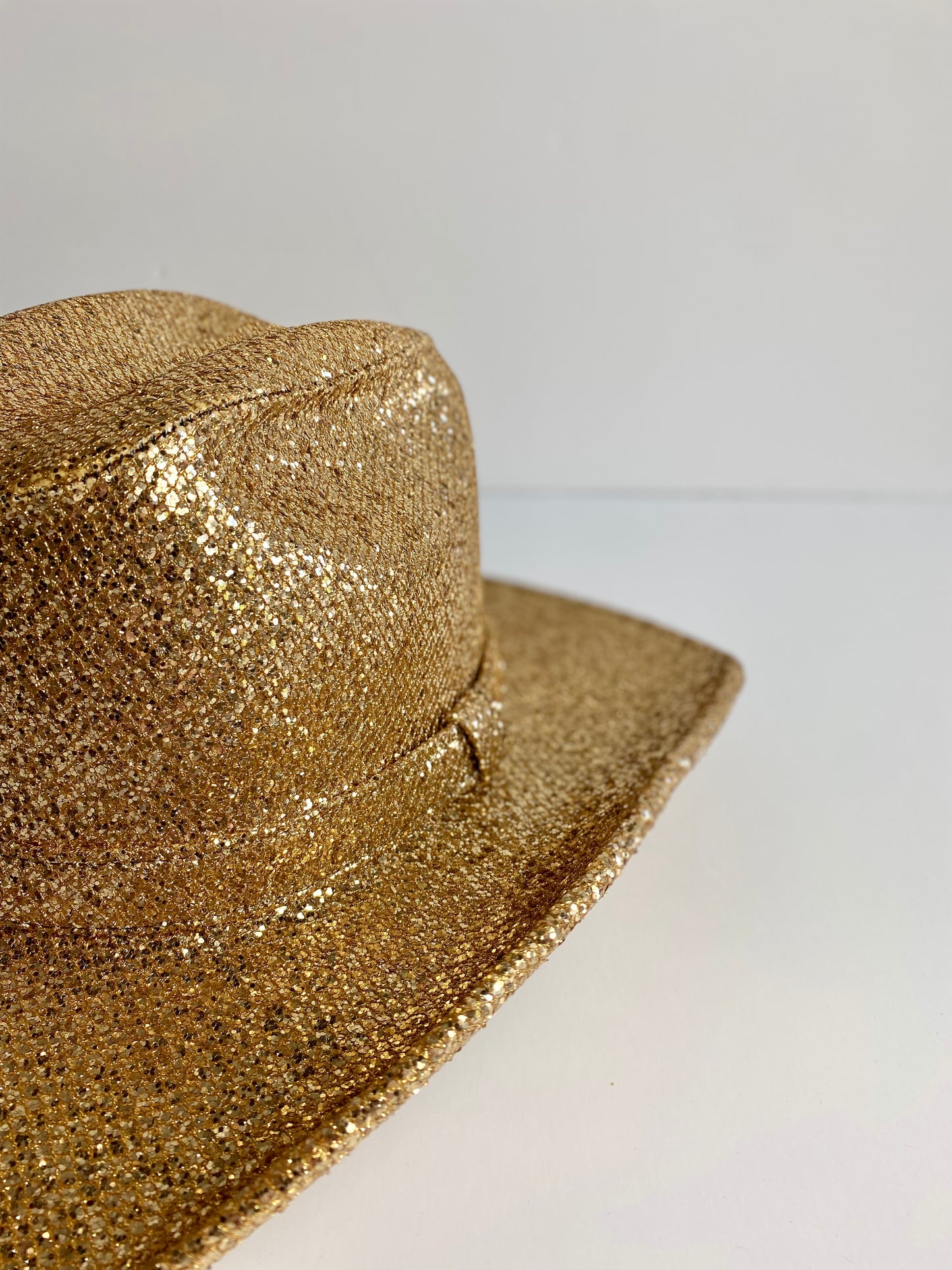 Western Cowboy Glitter Hat- Gold
