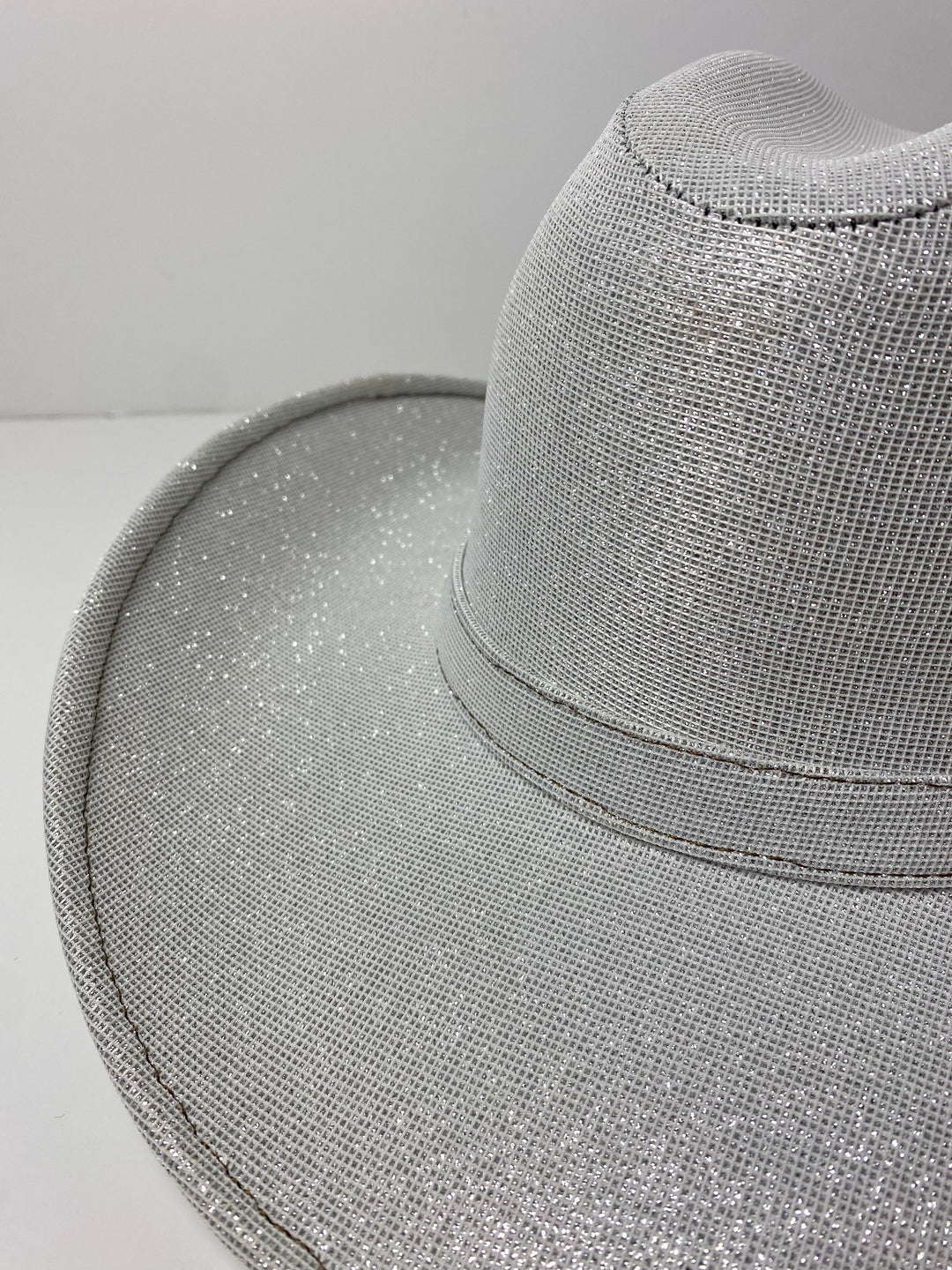 Western Cowboy Glitter Hat- White