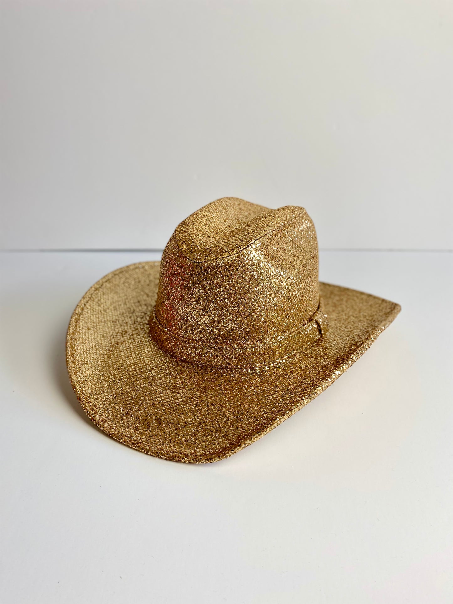 Western Cowboy Glitter Hat- Gold