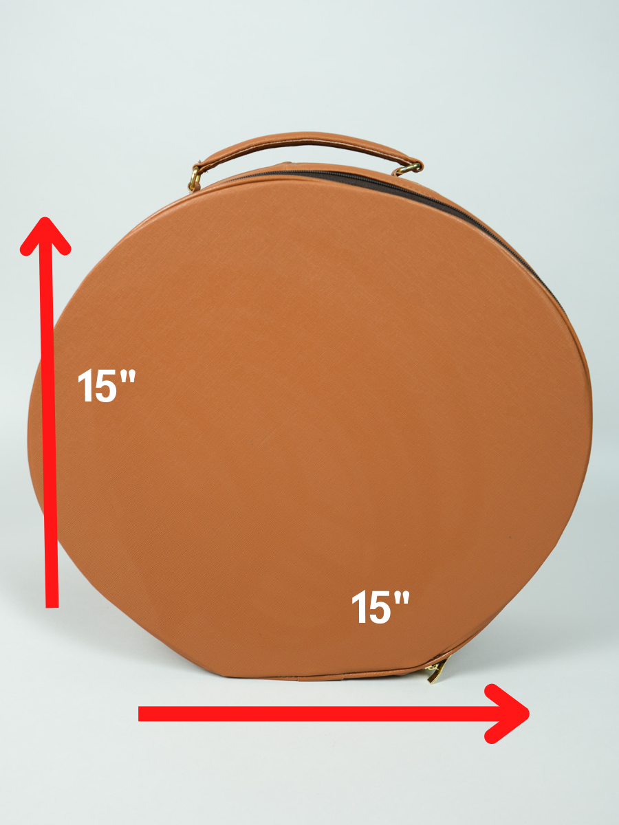 Hat Box Faux Leather