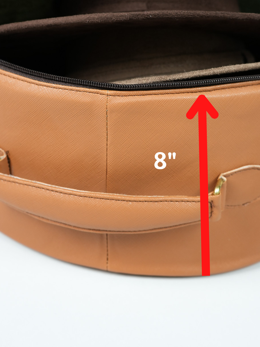 Hat Box Faux Leather